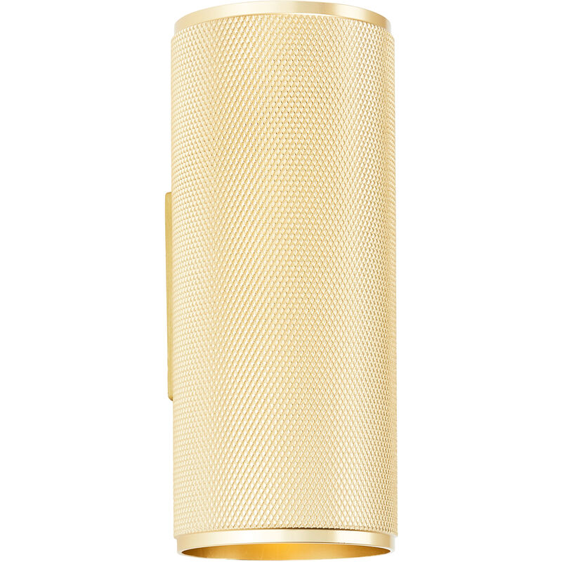 Lampe Marty Led Wandleuchte 2flg Up-/down Sand Schwarz/matt Gold Metall/glas Gold 2x Gu10, 10 W, Led-leuchtmittel Inklusive Und Wechselbar - Brilliant