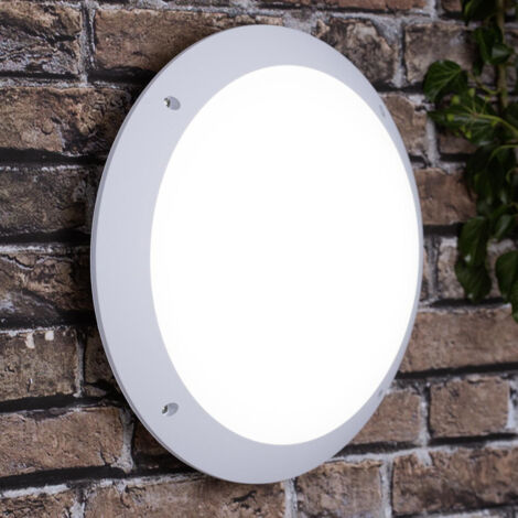 BRILLIANT Lampe Medway LED Außenwand- und Deckenleuchte 31cm weiß  1x 12W LED integriert (SMD), (1000lm, 4000K)  IP-Schutzart: 66 - starker Strahlwasserschutz