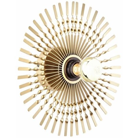 BRILLIANT Lampe, Mendoza Wandleuchte 1x (nicht gold, 33cm E27, enthalten) Metall, A60, 40W,Normallampen