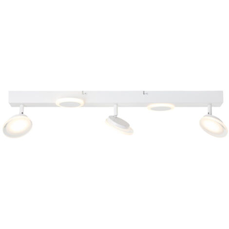 BRILLIANT Lampe, Meriza LED Spotbalken 3flg weiß, 3x LED integriert, 7.3W LED integriert, (933lm, 3000K), Köpfe schwenkbar
