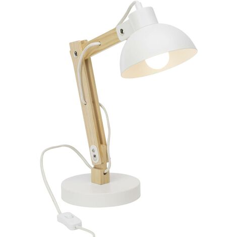 BRILLIANT Lampe Moda Tischleuchte weiß  1x A60, E27, 25W, geeignet für Normallampen (nicht enthalten)  Mit Schnurzwischenschalter