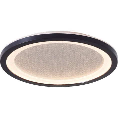 Brilliant Lampe Mosako LED Deckenaufbau-Paneel 25cm schwarz/weiß Aluminium/Metall schwarz 16 W LED integriert