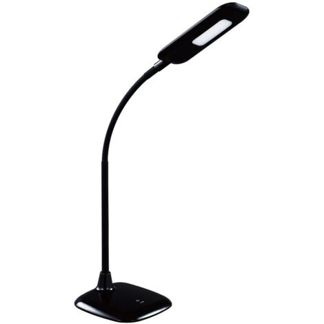 BRILLIANT lampe Nele LED lampe de table touch dimmer noir  1x LED 5W intégrée (CMS), (300lm, 6000K)  Échelle A ++ à E  Avec gradateur tactile à 3 niveaux