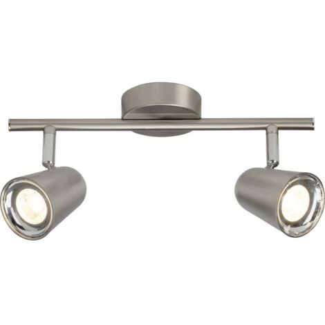 BRILLIANT lampe Nifty LED spot tube double fer  2x 4W LED SMD intégré, 350lm, 3000K  Têtes pivotantes  Économique et durable grâce à l'utilisation de LED