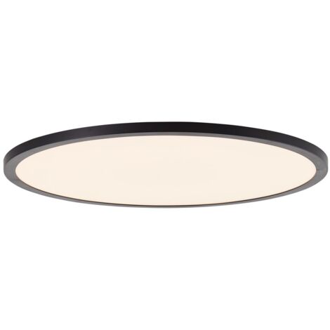 BRILLIANT lampe, panneau de plafond Tuco LED 50cm noir / blanc, 1x LED intégrée, 38W LED intégrée, (4000lm, 3000-6500K), dimmable avec télécommande