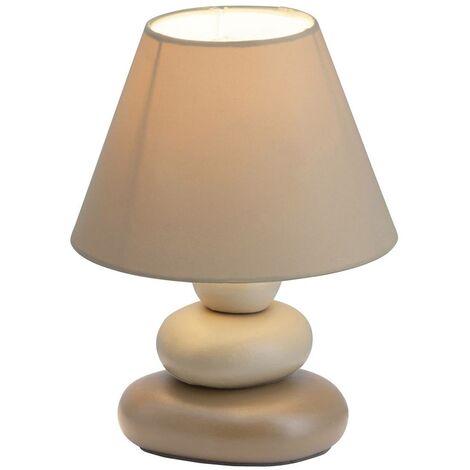 BRILLIANT Lampe Paolo Tischleuchte braun 1x D45, E14, 40W, geeignet für Tropfenlampen (nicht enthalten) Mit Schnurzwischenschalter