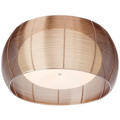 BRILLIANT Lampe Relax Deckenleuchte 50cm bronze/chrom  2x A60, E27, 30W, g.f. Normallampen n. ent.  Für LED-Leuchtmittel geeignet  Dimmbar bei Verwendung geeigneter Leuchtmittel