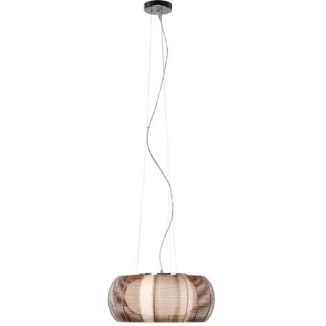 BRILLIANT lampe Relax suspension 40cm bronze / chrome  2x lampes normales A60, E27, 30W, gf non spécifiées.  Réglable en hauteur / câble peut être raccourci  Convient aux lampes LED