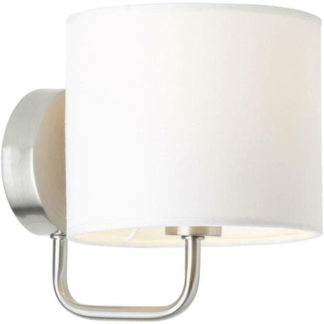 BRILLIANT Lampe Sandra Wandleuchte (nicht D45, Für Tropfenlampen geeignet 1x LED-Leuchtmittel für 40W, geeignet eisen/weiß enthalten) E14