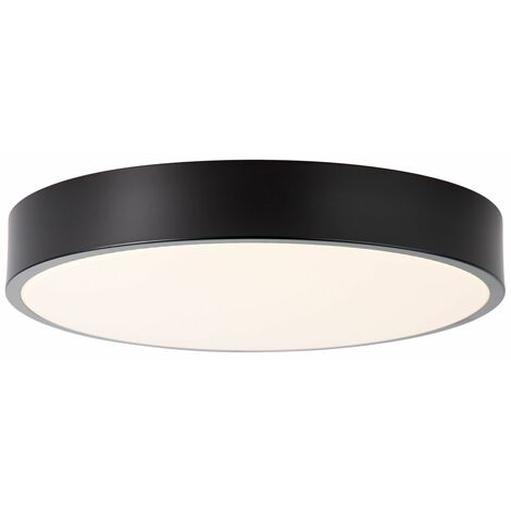 BRILLIANT Lampe Slimline LED Deckenleuchte 33cm weiß/schwarz  1x 12W LED integriert, (800lm, 3000K)  Energiesparend und langlebig durch LED-Einsatz