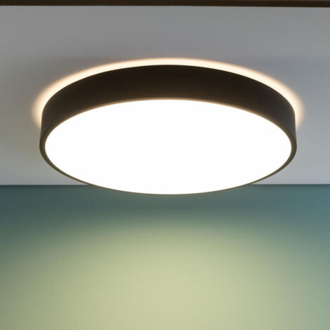 BRILLIANT Lampe Slimline LED Deckenleuchte 49cm weiß/schwarz  1x 60W LED integriert, (4800lm, 3000-6000K)  Stufenlos dimmbar / Steuerbar über Fernbedienung