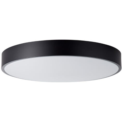 BRILLIANT lampe Slimline LED plafonnier 49cm blanc / noir  1x LED 60W intégrée, (4800lm, 3000-6000K)  Échelle A ++ à E  Gradable en continu / contrôlable via la télécommande
