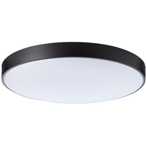BRILLIANT lampe Slimline LED plafonnier 78cm blanc / noir  1x 80W LED intégré, (6500lm, 3000-6000K)  Échelle A ++ à E  Avec télécommande