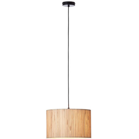 BRILLIANT lampe, suspension Wimea 35cm naturel, 1x A60, E27, 52W, câble raccourcissable / réglable en hauteur