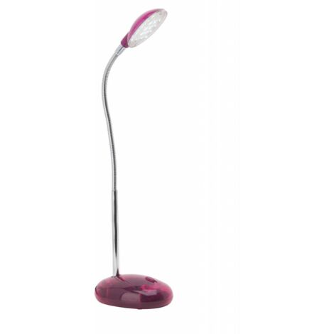 BRILLIANT lampe Timmi lampe de table LED transparent / rose  1x LED 2W intégrée, (100lm, 6000K)  Échelle A ++ à E  Avec pressostat sur la base