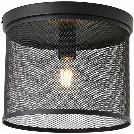BRILLIANT Lampe, Tonno Deckenleuchte A60, E27, 52W,Normallampen Metall, 1flg 1x korund, (nicht schwarz enthalten)