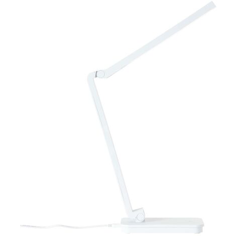 BRILLIANT Lampe Tori LED Tischleuchte weiß 1x 5W LED integriert SMD, 320lm, 5000K Mit Touchdimmer stufenlos dimmbar An zwei Gelenken in Höhe und Neigung einstellbar