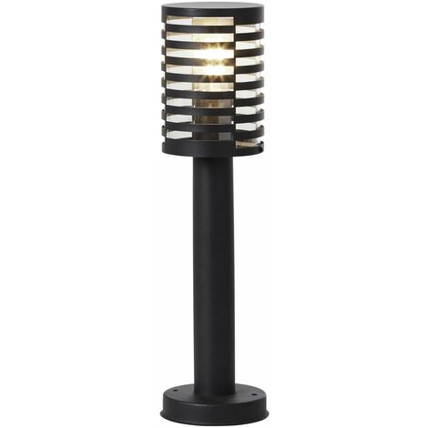 BRILLIANT Lampe, Venlo Außensockelleuchte 50cm schwarz matt, Edelstahl/Kunststoff, 1x A60, E27, 40W,Normallampen (nicht enthalten)