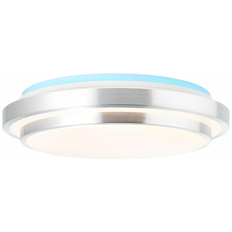 BRILLIANT Lampe Vilma LED Deckenleuchte 52cm weiß-silber 1x 32W LED  integriert, (3125lm, 3000-6000K) Stufenlos dimmbar