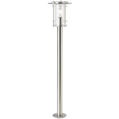 BRILLIANT Lampe York Außenstandleuchte edelstahl 1x A60, E27, 40W, geeignet für Normallampen (nicht enthalten) IP-Schutzart: 44 - spritzwassergeschützt