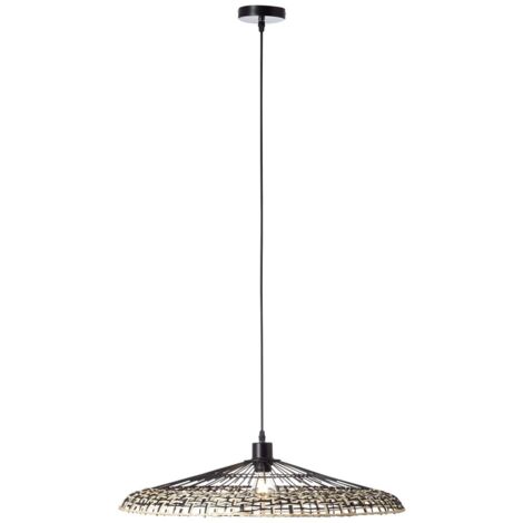 BRILLIANT Luminaire suspendu Fixi 1 flamme noir / éclairage intérieur naturel, suspensions  1x A60, E27, 40W, convient aux lampes normales (non incluses)  A ++  Réglable en hauteur / le câble