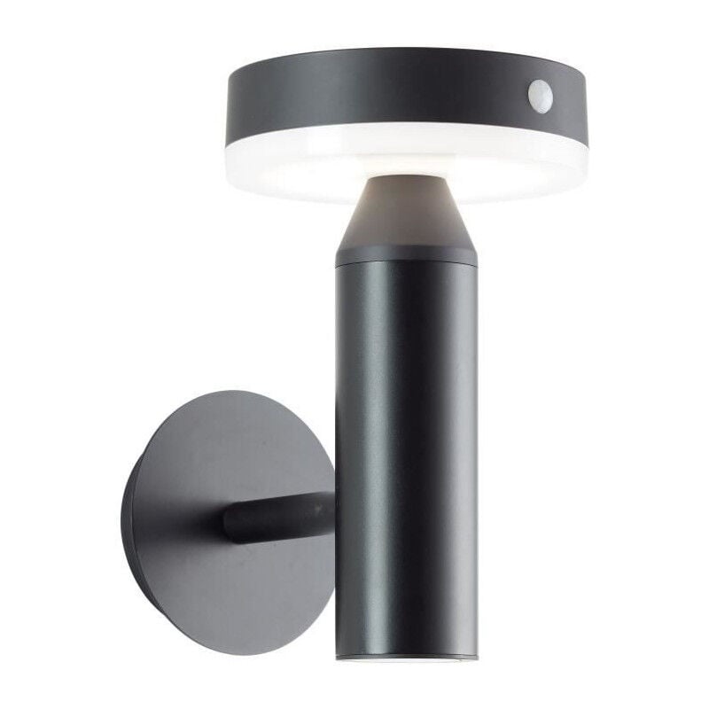 Applique extérieure Brilliant magua - led et solaire - Métal et plastique - 3,7 w - Noir