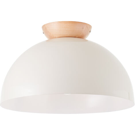 Brilliant Nalam plafonnier 35cm bois clair/gris métal/bois   1x A60, E27, 40 W, adapté à une lampe normale (non incluse)