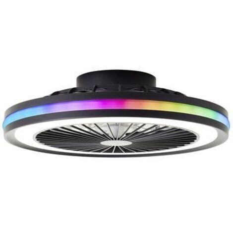Brilliant Palmero lámpara de techo LED negro 46 cm