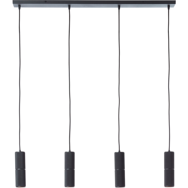 Brilliant Pendelleuchte Marty Led-pendellampe, 92 Cm Breite, Gu10, 4x 350 Lm, 3000 K, Sand Schwarz