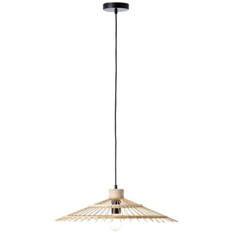 BRILLIANT Pirae suspension 1 flamme noir / éclairage intérieur naturel, suspensions  1x A60, E27, 40W, convient aux lampes normales (non incluses)  A ++  Réglable en hauteur / le câble peut êt