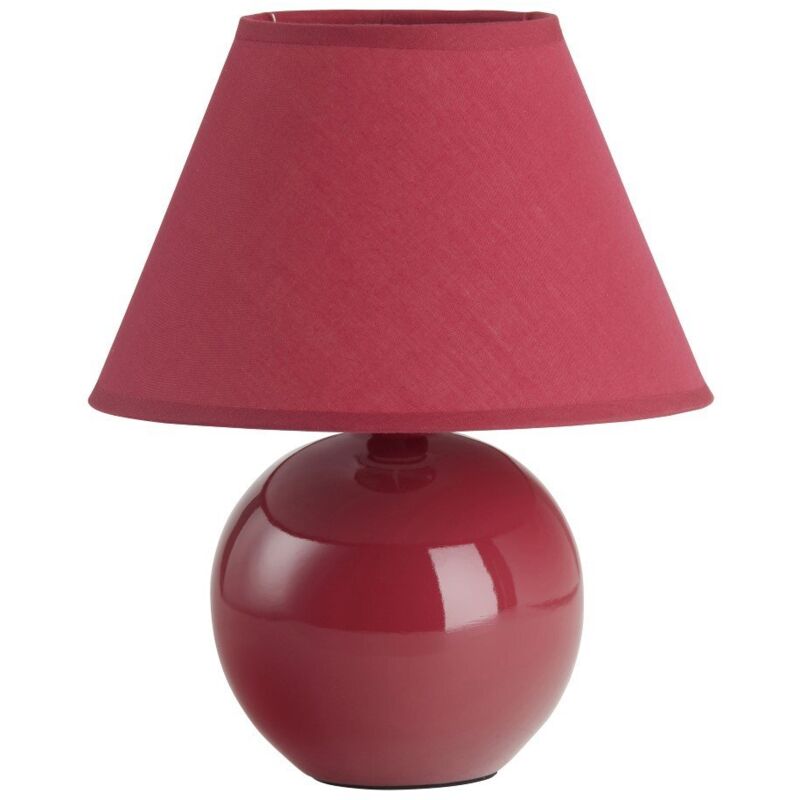 Brilliant lampe Primo lampe de table rouge 1x D45, E14, 40W, adapté aux lampes à suspension (non inclus) Échelle a ++ à e Avec interrupteur à cordon