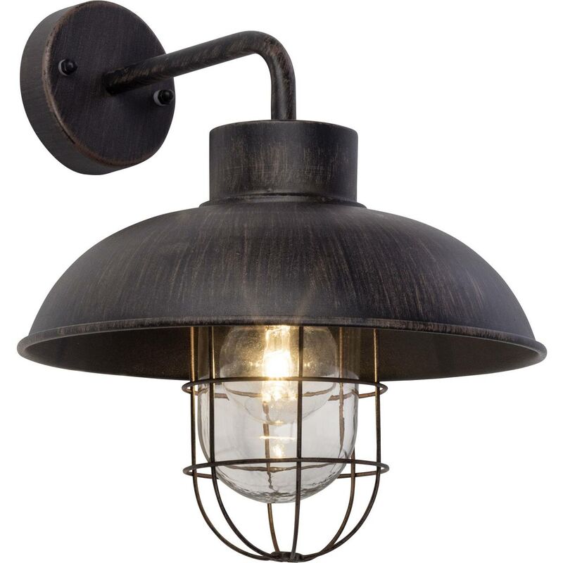 Brilliant Lampe Portland Außenwandleuchte Hängend Rostfarbend 1x A60, E27, 60w, Geeignet Für Normallampen (nicht Enthalten) Ip-schutzart, 44 -