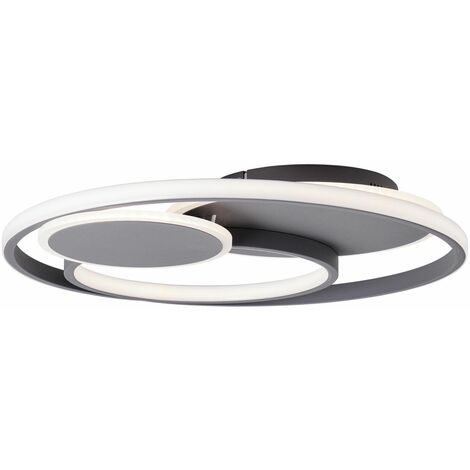 BRILLIANT Runda LED Deckenleuchte 50cm dunkelgrau matt  1x LED integriert, 43W LED integriert, (Lichtstrom: 5200lm, Lichtfarbe: 3000-6000K)