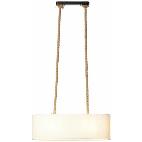 BRILLIANT Sailor Pendelleuchte, 2-flammig natur/weiß Innenleuchten,Pendelleuchten,-Balken 2x A60, E27, 40W, geeignet für Normallampen (nicht enthalten) Für LED-Leuchtmittel geeignet