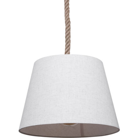 BRILLIANT Sailor Pendelleuchte 35cm natur/weiß Innenleuchten,Pendelleuchten  1x A60, E27, 40W, geeignet für Normallampen (nicht enthalten)  Für LED-Leuchtmittel geeignet