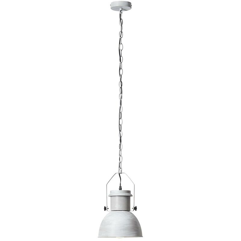 Lampe Salford Pendelleuchte 23cm grau Beton 1x A60, E27, 60W, geeignet für Normallampen (nicht enthalten) Für LED-Leuchtmittel geeignet - Brilliant