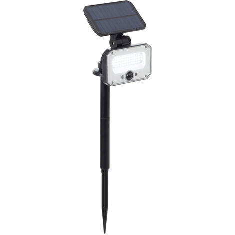Brilliant Solarleuchte Joplin 7W neutralweiß Bewegungsmelder Garten-Terrassenfackeln