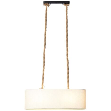 BRILLIANT Suspension Sailor, luminaires intérieurs 2 flammes naturel / blanc, suspensions, barres  2x A60, E27, 40W, convient aux lampes normales (non incluses)  A ++  Convient aux lampes LED