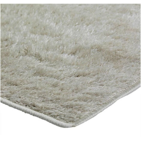 BRILLIANT - Tapis effet brillant extra-doux écru 120x170