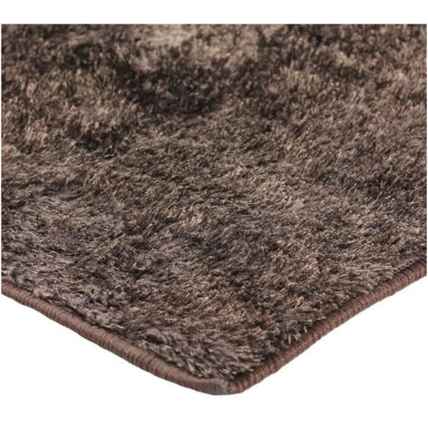 BRILLIANT - Tapis effet brillant extra-doux marron 120x170