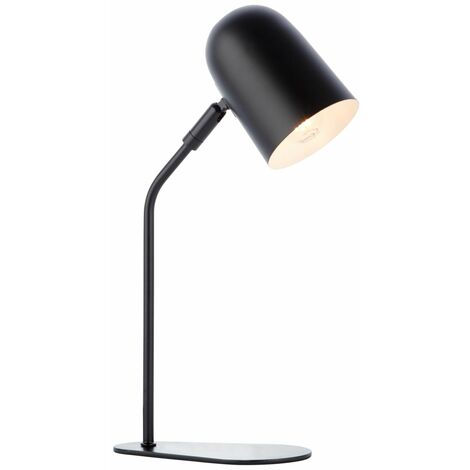 BRILLIANT Tong Tischleuchte schwarz samt  1x D45, E14, 25W, geeignet für Tropfenlampen (nicht enthalten)