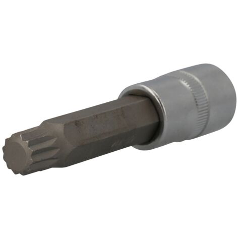 Brilliant Tools 1/2 Vielzahn-Bit-Stecknuss, 100 mm lang, M14