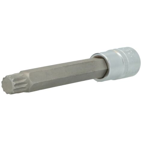 Brilliant Tools 1/2 Vielzahn-Bit-Stecknuss, 140 mm lang, M14