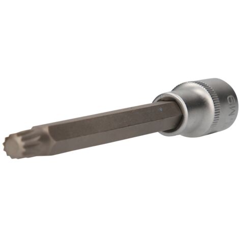 Brilliant Tools 1/2 Vielzahn-Bit-Stecknuss, 140 mm lang, M9