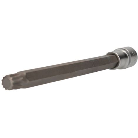 Brilliant Tools 1/2 Vielzahn-Bit-Stecknuss, 200 mm lang, M12