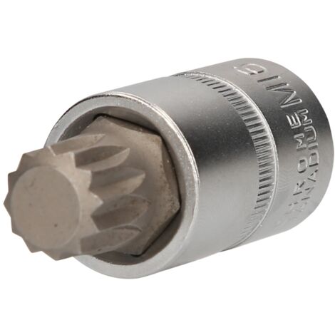 Brilliant Tools 1/2 Vielzahn-Bit-Stecknuss, 55 mm lang, M16