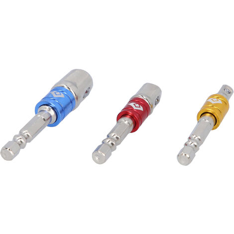 Brilliant Tools 1/4 Vierkant-Adapter-Satz 1/4 + 3/8 + 1/2, 3-tlg.