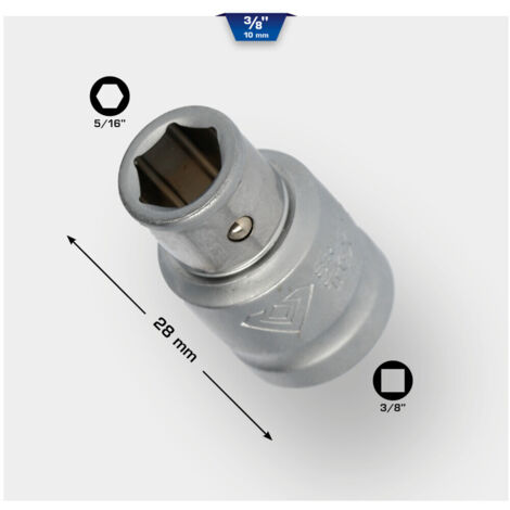 BRILLIANT TOOLS 3/8&quot Bit-Adapter auf 5/16&quot - BT021903