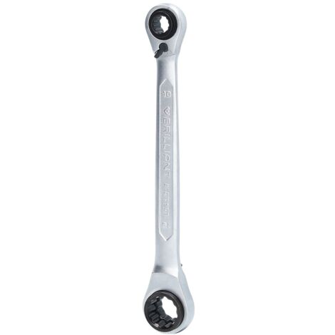 Brilliant Tools - 4 in 1, Doppelratschenringschlüssel, 10x13,17x19mm - BT013901