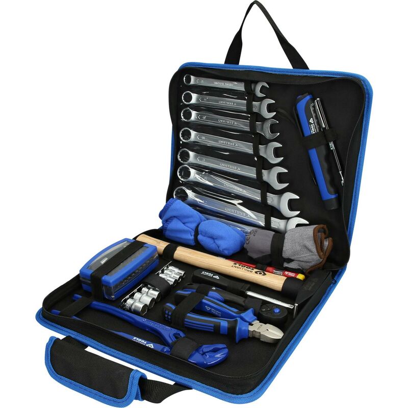 Image of Brilliant Tools - Serie di utensili universali in borsa di nylon, 58 pz